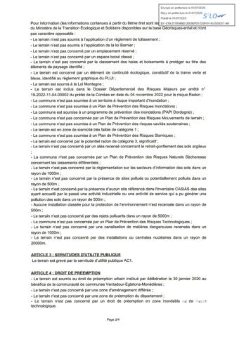Terrain à vendre 2 200 m² Moustier-Ventadour
