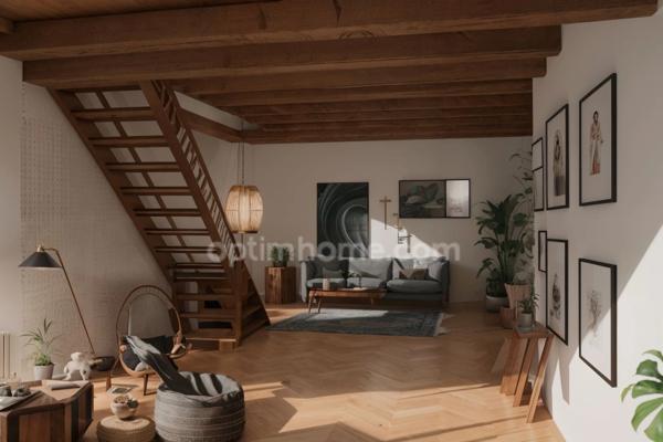 Maison en pierre de 82 m2 à finir de rénover et jardin de 620m2