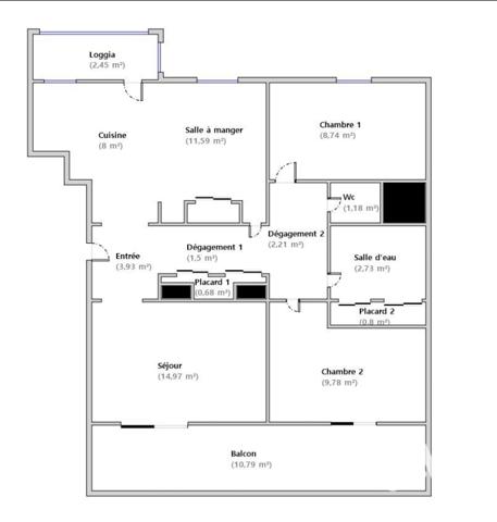 Appartement à vendre 3 pièces 66 m² Toulon