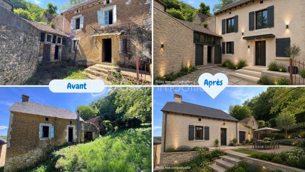 Je vous invite à environ 10 km de Salignac-Eyvigues, au coeur de la campagne, dans un minuscule hameau très tranquille. Ici, je vous offre la possibilité d'acquérir cette maison ancienne et de la transformer du sol au plafond pour lui redonner tout son charme. Construite en pierre dans les années 1880 sur un lopin de terre de 270 m², c'est 98 m² sur trois niveau à réhabiliter, ainsi que des dépendances et, le vestige du four à pain de l'époque.
Alors, ne perdez pas de temps, et enfillez votre tenue de bâtisseur pour faire de cette masure, un lieu enchanteur.