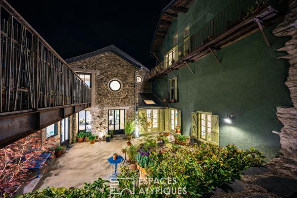 Maison d’hôtes haut-de-gamme et son bistrot rénovés par un architecte en Ariège sur le GR10