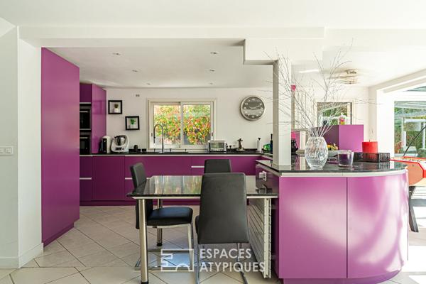 Maison contemporaine aux beaux volumes quartier La Chatâigneraie à Rueil-Malmaison