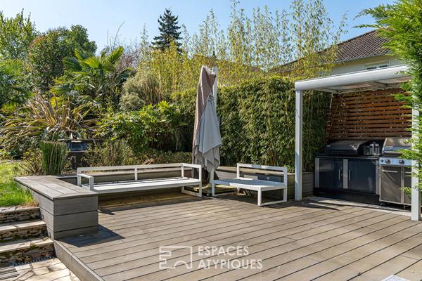 Maison contemporaine aux beaux volumes quartier La Chatâigneraie à Rueil-Malmaison