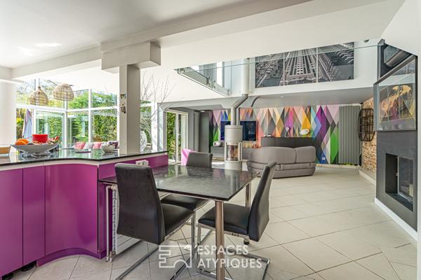 Maison contemporaine aux beaux volumes quartier La Chatâigneraie à Rueil-Malmaison