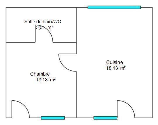 Appartement 2 pièces - 44350 Guérande
