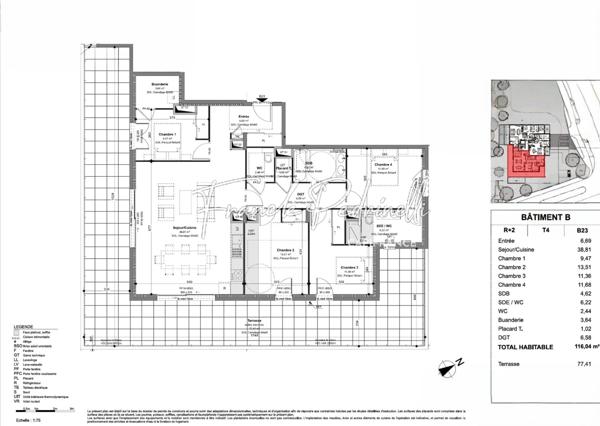 Appartement T5 d exception 116 m² terrasse 77 m² RARE AU CŒUR DE CHARBONNIÈRES-LES-BAINS