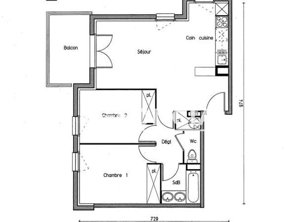 À vendre Appartement 3 pièces 55 m² - Poitiers 86000