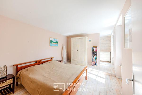 Coeur historique de Maule : Maison de caractère avec accès privé à la Mauldre