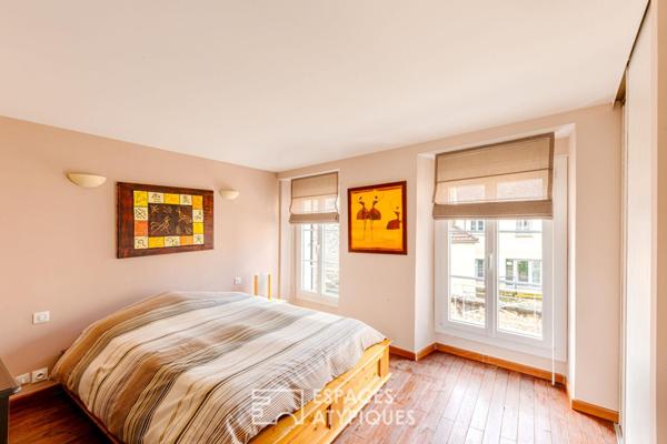 Coeur historique de Maule : Maison de caractère avec accès privé à la Mauldre