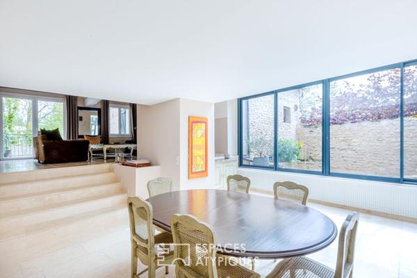 Coeur historique de Maule : Maison de caractère avec accès privé à la Mauldre