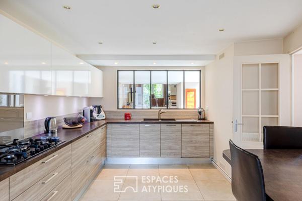 Coeur historique de Maule : Maison de caractère avec accès privé à la Mauldre