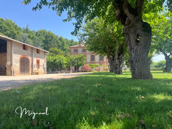 Montauban (82000) Maison de Maître du XIX° siècle, avec métairie, parc et jardin sur 2,37 ha à 16 minutes de Montauban (82)