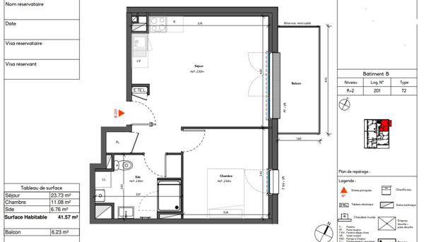 A VENDRE T2 avec balcon à Avrillé ? Résidence récente