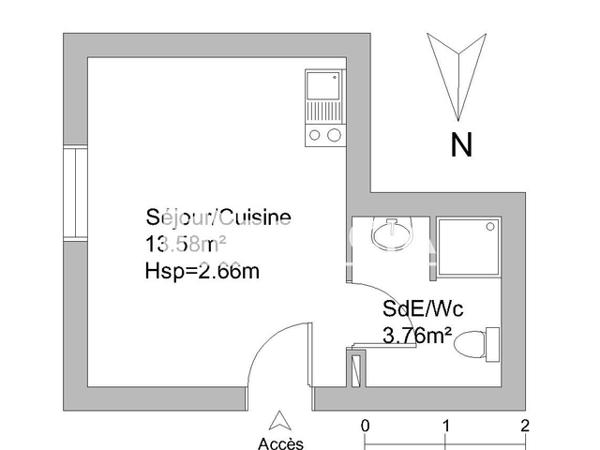 Location Studio 17.34 m² - 3 RUE DES CHALETS Albi 81000