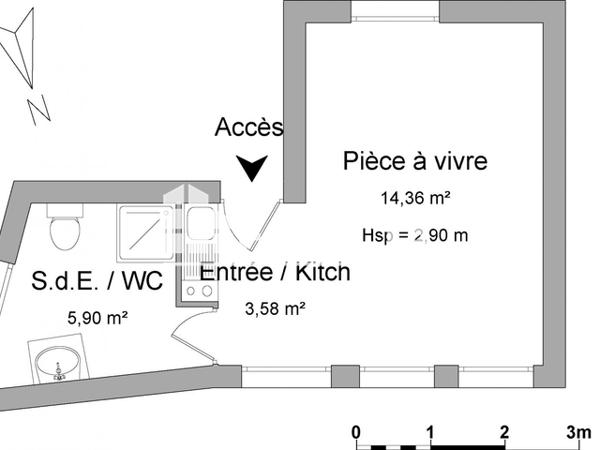 Location Studio 23.84 m² - 6 RUE DE BABYLONE Chartres 28000
