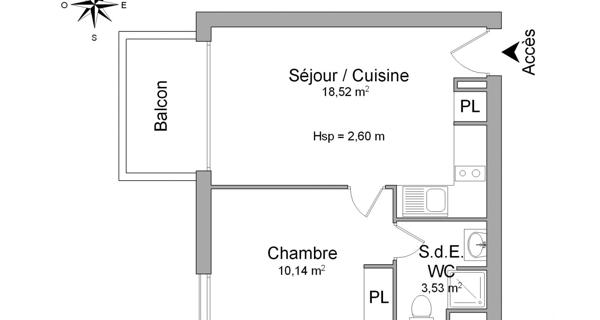 Location Appartement 2 pièces 32.46 m² - Montfavet 84140