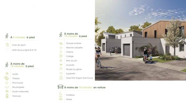 A vendre Maison de type 4 Quartier Lafayette - Eblé à ANGERS