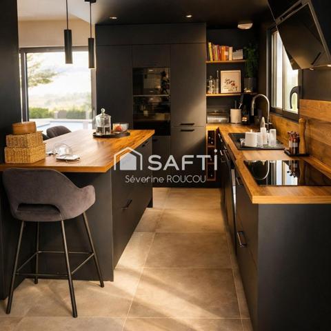 Villa neuve d’architecte – standing, piscine, vues Mont-Blanc & Jura – à deux pas de Genève.