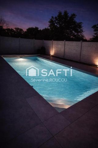 Villa neuve d’architecte – standing, piscine, vues Mont-Blanc & Jura – à deux pas de Genève.