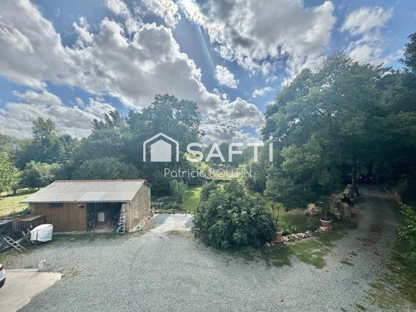 MAISON DE VILLAGE 3 CHAMBRES BUREAU GARAGE ACCES RIVIERE !