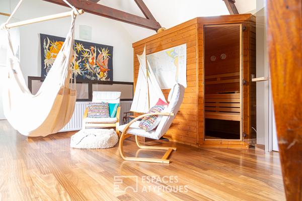 Domaine en pierres dans voie privée à ST BRIEUC et 10 000 m2 de jardin dont constructible en partie.