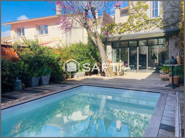 CAUDERAN PRIMROSE / PLACE MOSCOU / MAISON DES ANNEES 30 / 3 CHBRES / 122M2 / JARDIN / PISCINE / DEUX DEPENDANCES !