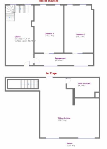 Appartement à vendre    3 pièces • 66,20 m2 Montreuil