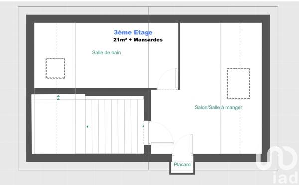 Appartement 3 pièces de 50 m² à Nancy (54000)