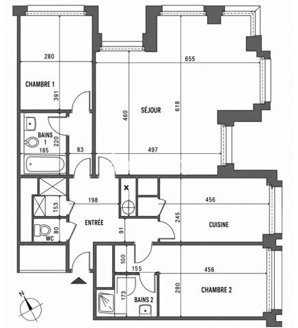 Appartement
         3 pièces
        - 87 m² Exclusivité 800 000 € *