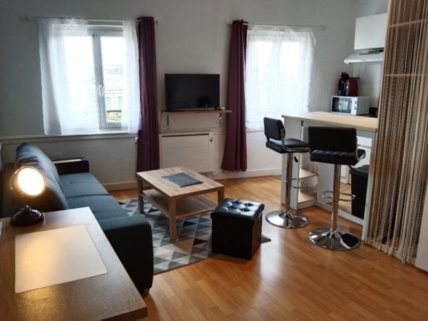 Studio meuble à 2mn de la gare de ROUEN.