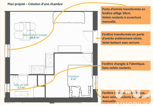 Maison à vendre 1 pièce 33 m² Saint-Gilles-Croix-de-Vie