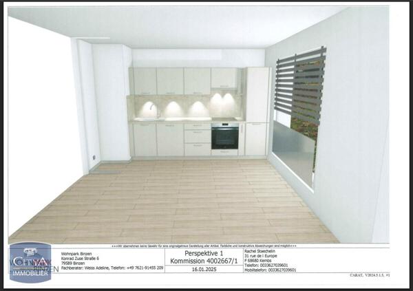 Location appartement 2 pièces de 41m²