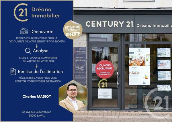 Appartement T1 à vendre  1 pièce - 30,08 m2 LAVAL - 53