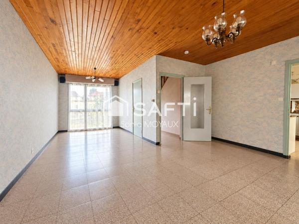 Beau potentiel !! 3 chambres / jardin /double garage