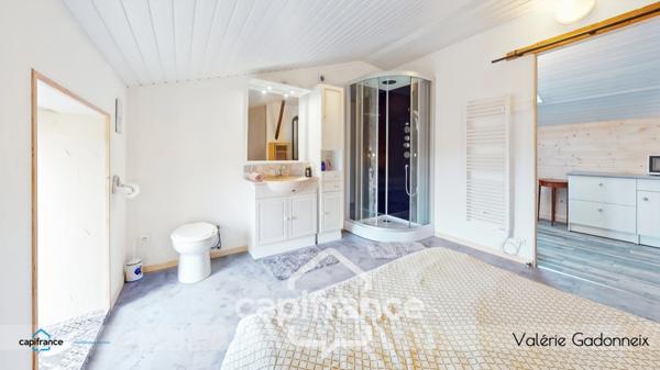 Dpt Vendée (85), à vendre à VIX Maison Charentaise de Caractère, des années 1940, bâtie en pierre, 4 chambres, dépendances, avec loft habitable, cuisine d'été, Trois garages, terrain constructible.