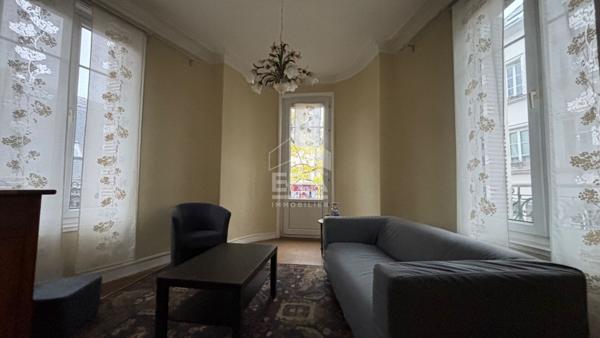 Rouen F2 bis meublé 43 m² avec balcon