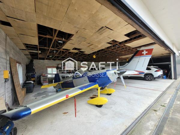 VILLA MODERNE DE 222M2 – AIR PARK DE BISCARROSSE- 336M2 DE HANGAR