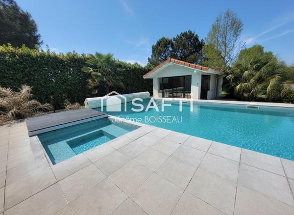 VILLA MODERNE DE 222M2 – AIR PARK DE BISCARROSSE- 336M2 DE HANGAR