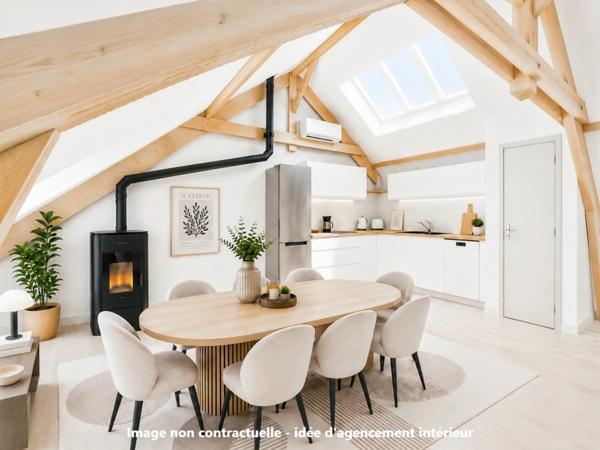 Appartement familial 5 pièces de 115 m² avec esprit maison au cœur d'Albens