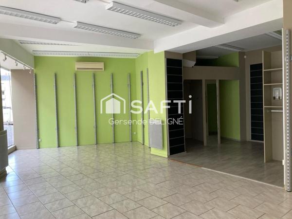 Immeuble centre-ville Loudun – Local loué + appartement à rénover