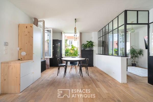Duplex avec dépendance et jardin