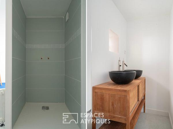 Duplex avec dépendance et jardin