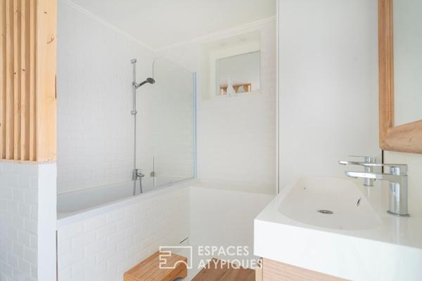 Duplex avec dépendance et jardin