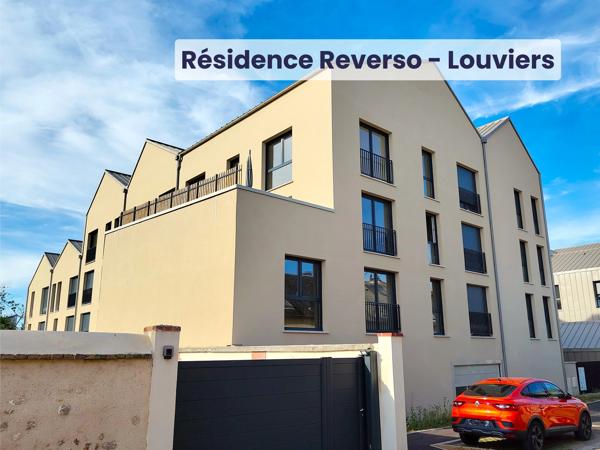 NEUF - Appartement T2 bis de 39,06 m² avec alcôve, balcon et stationnement - Résidence Reverso à Louviers