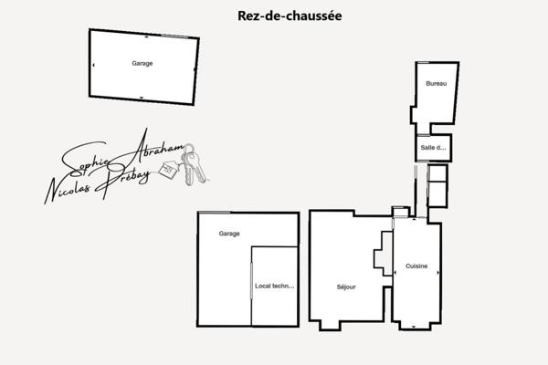 Maison de 5 pièces avec cour, jardin et dépendances