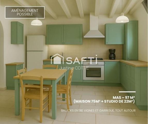 34 150 Gignac – Calme, authenticité, et grand terrain