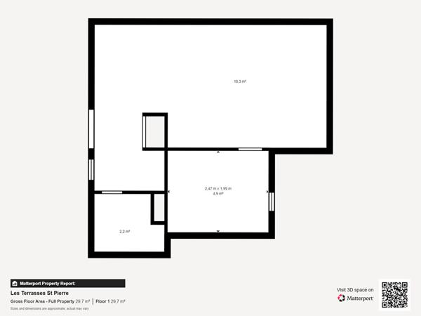 Appartement T2 Saint-Pierre-la-Mer - Balcon vue dégagée & Parking.