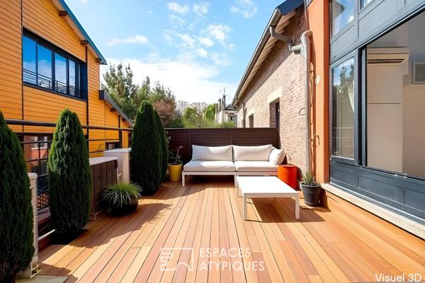 Loft en duplex dans une ancienne cartonnerie