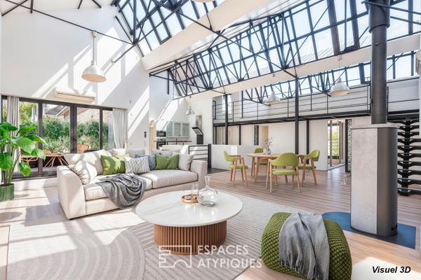 Loft en duplex dans une ancienne cartonnerie