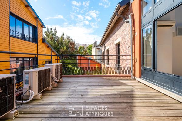 Loft en duplex dans une ancienne cartonnerie